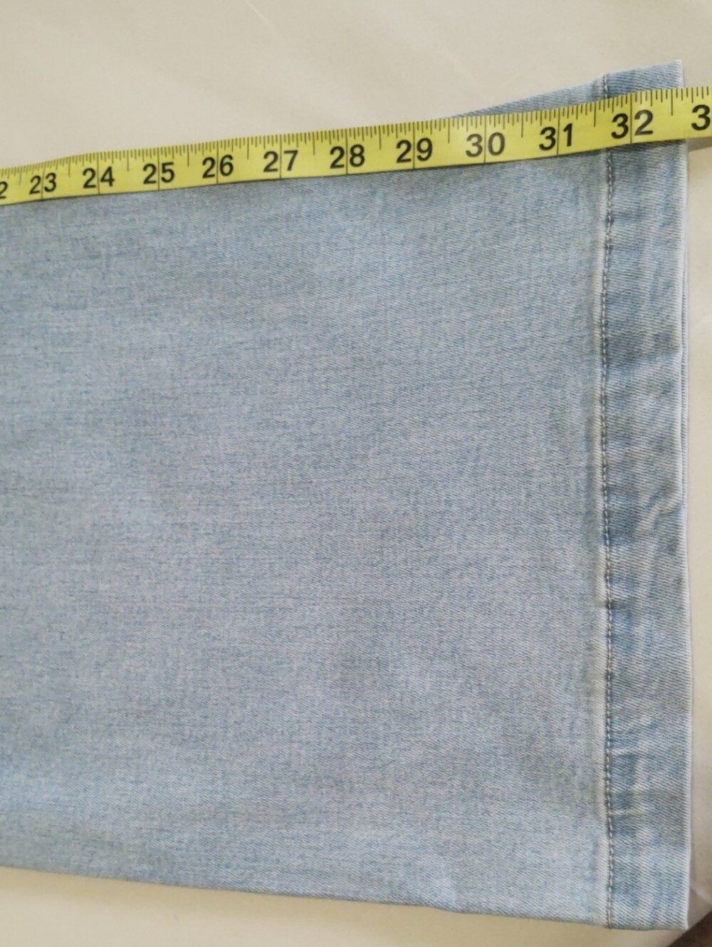 Flying Monkey Light Wash Wide Leg Jeans with Drawstring Size 28 - Picture 9 of 10